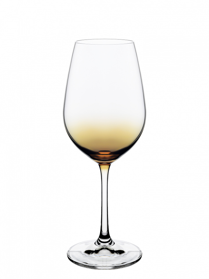 Набор 6шт бокал для вина 350мл ВИОЛА 905214 оранжевый люстр, стекло