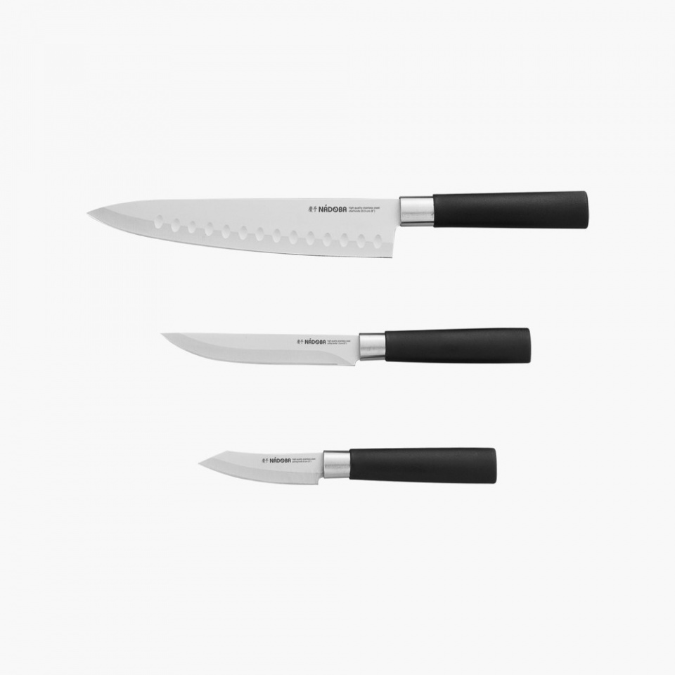 Набор из 3 кухонных ножей KEIKO, сталь нержавеющая