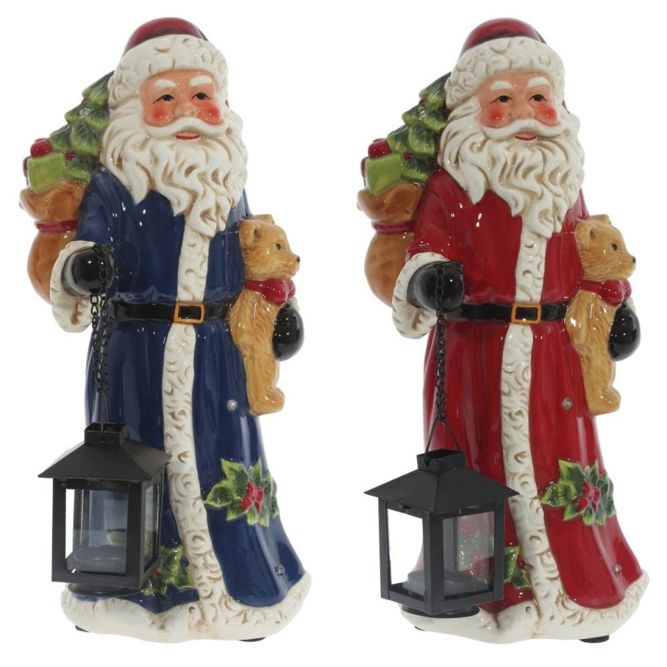 Дед мороз с подсветкой и музыкой, 14х16х30см, 2 вида, керамика